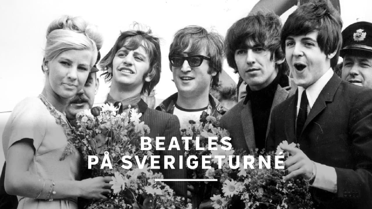 Poster backdrop for Beatles på Sverigeturné