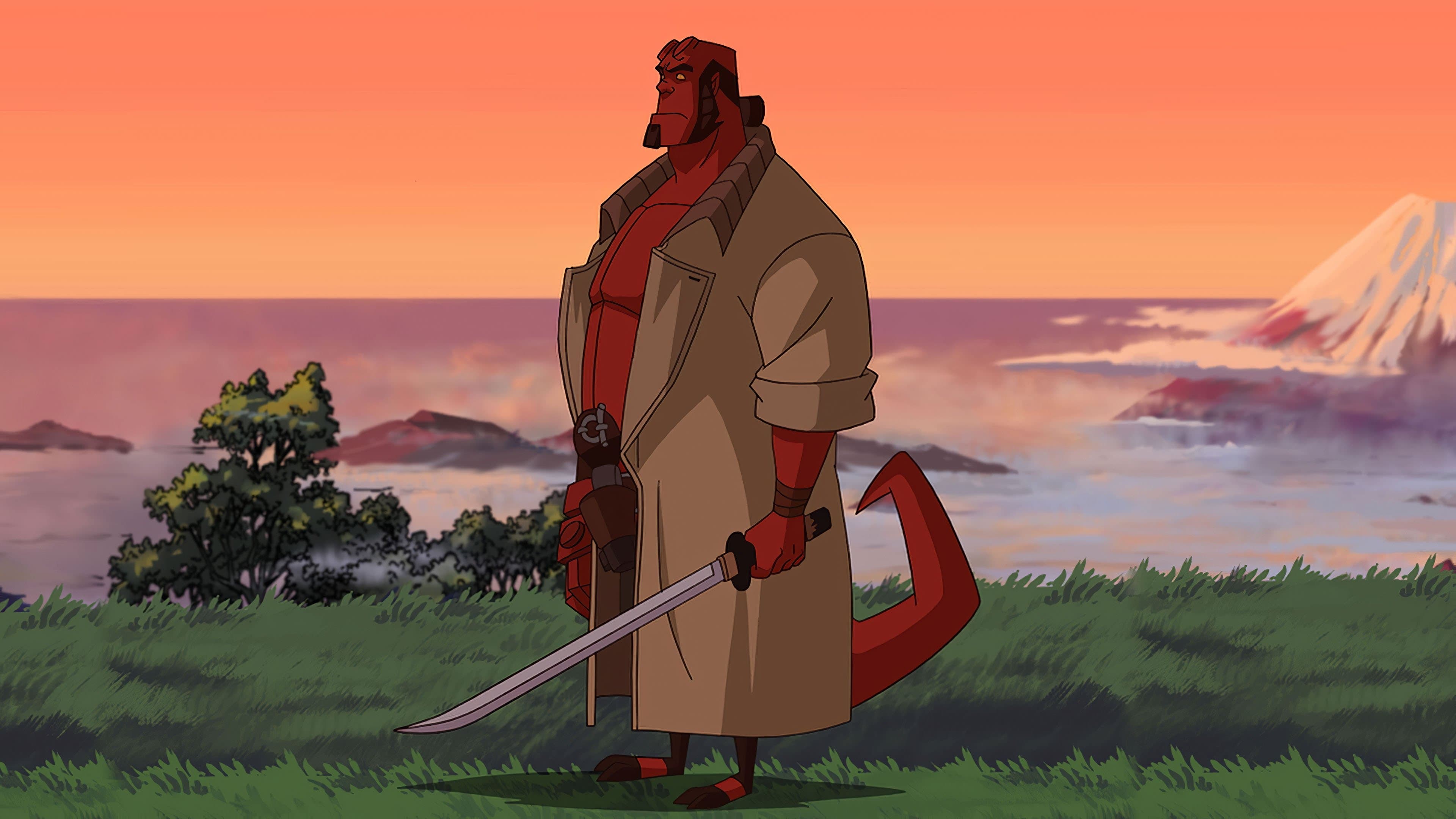 Poster backdrop for Hellboy Animated: Sword of Storms