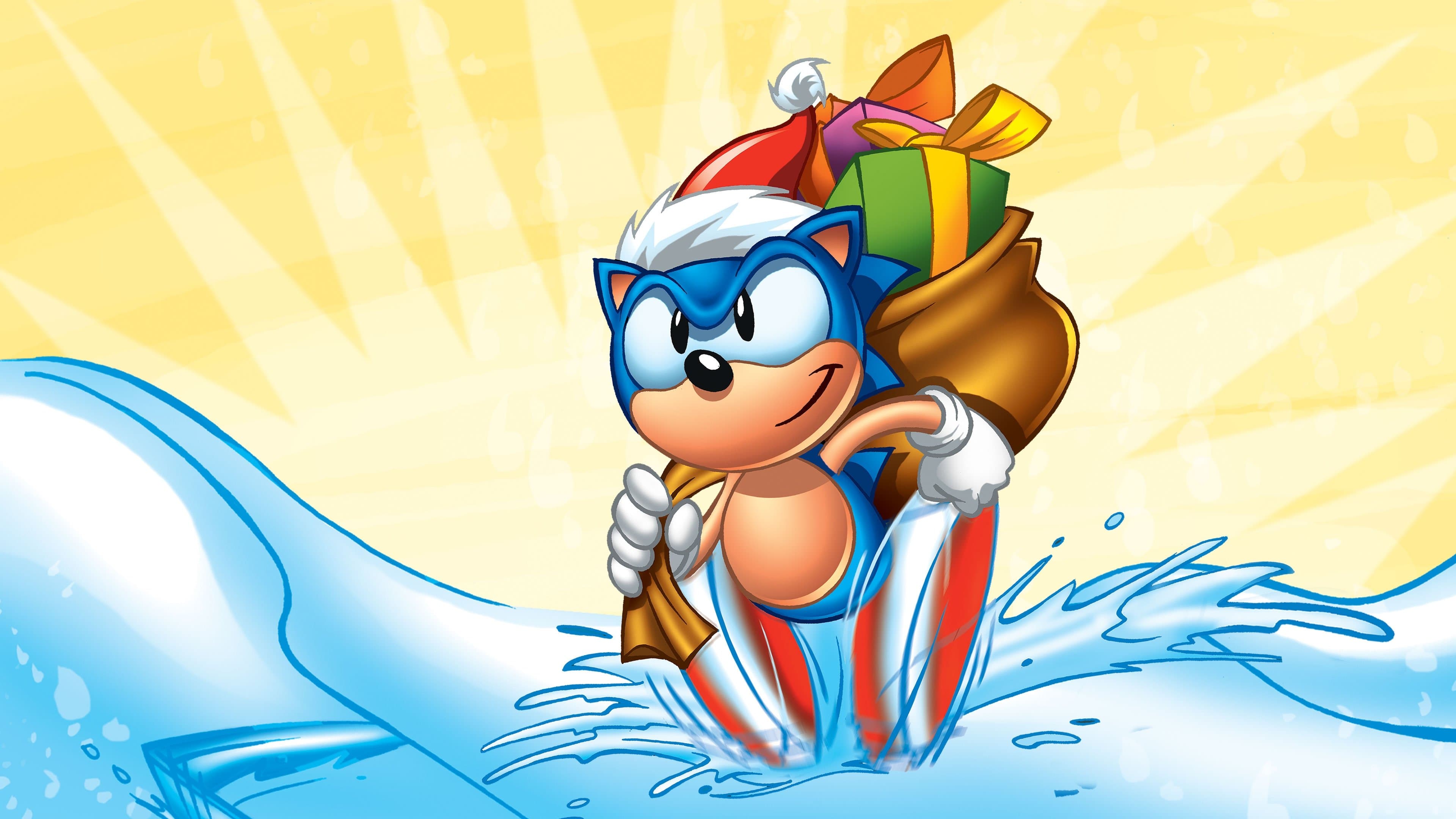 Poster backdrop for Sonic Christmas Blast