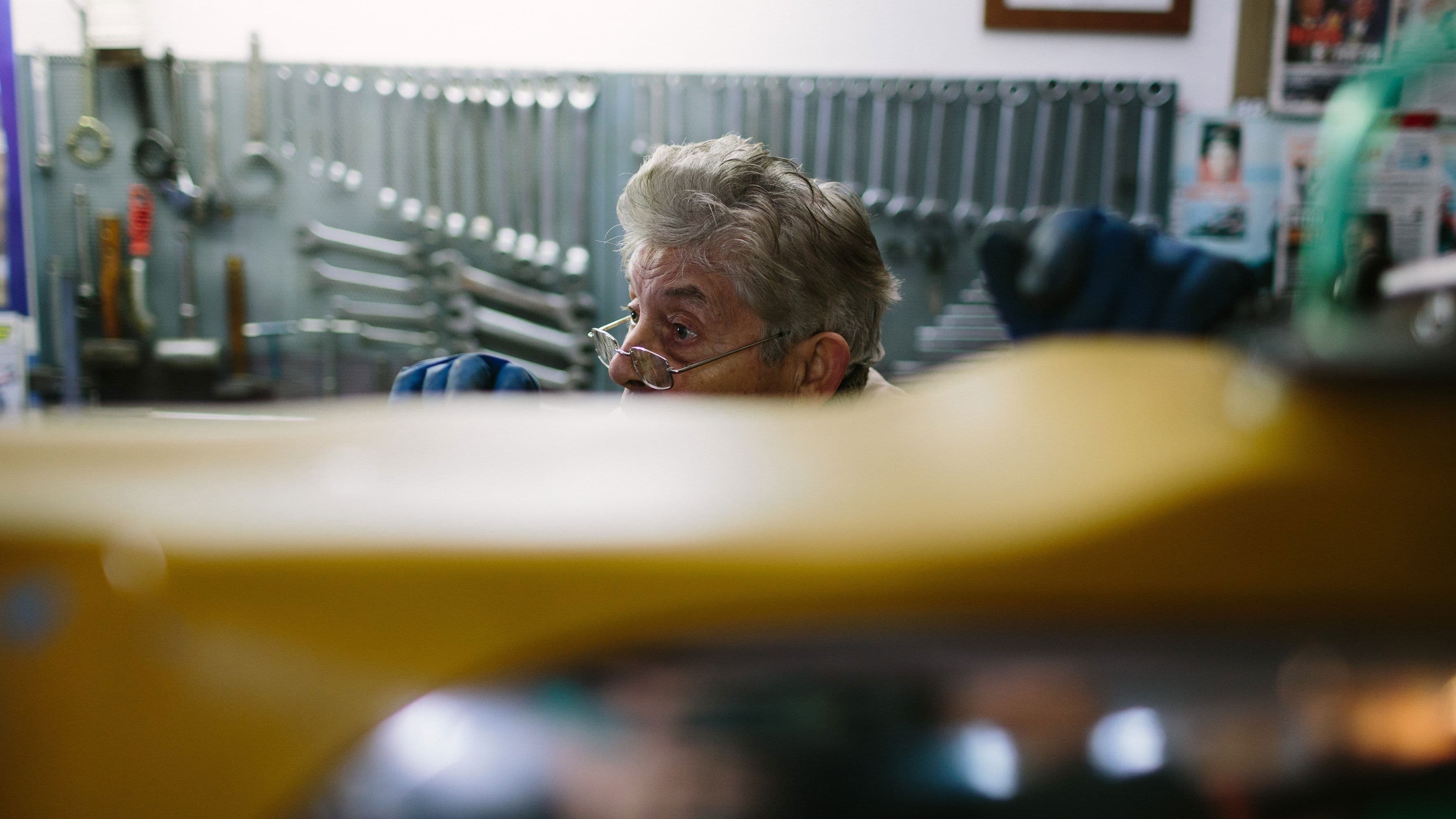 Poster backdrop for Mancini, the Motorcycle Wizard