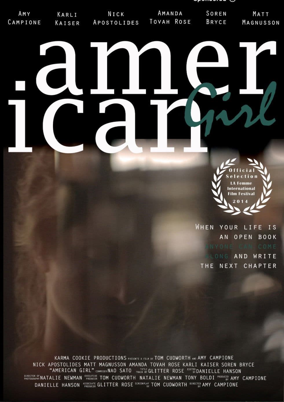 Poster backdrop for American Girl