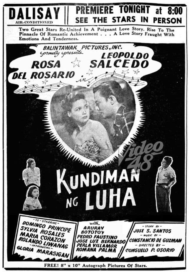 Poster backdrop for Kundiman Ng Luha