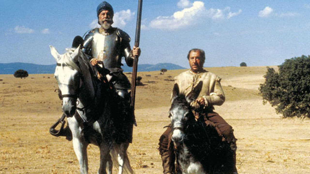Poster backdrop for El Quijote de Miguel de Cervantes