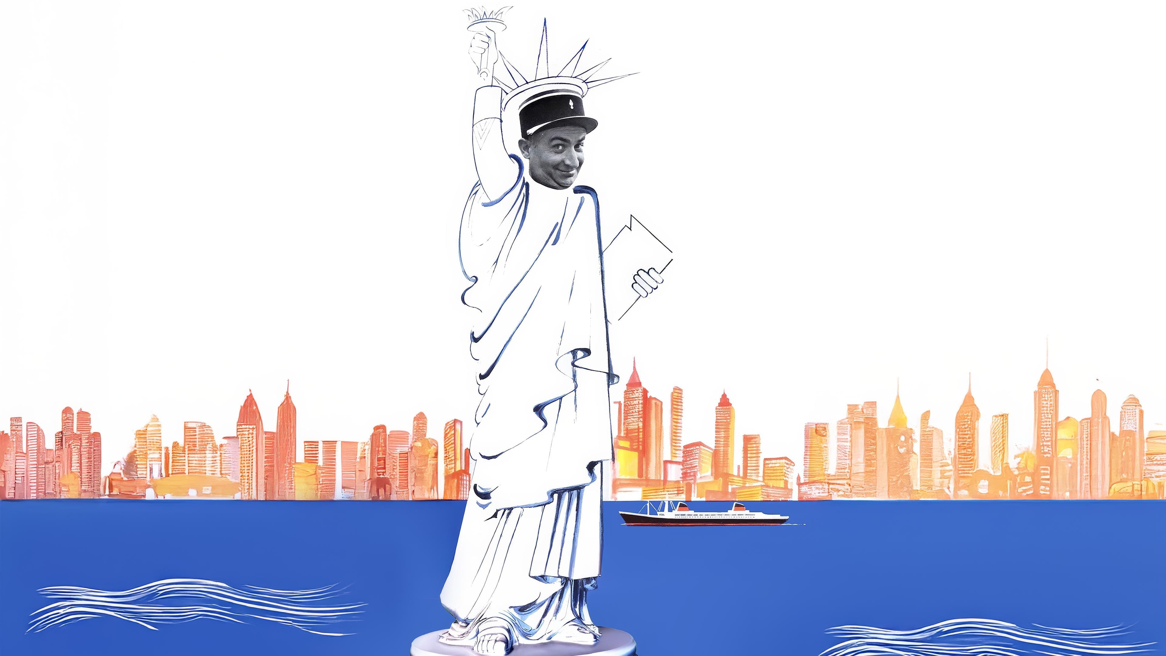 Poster backdrop for The Gendarme in New York