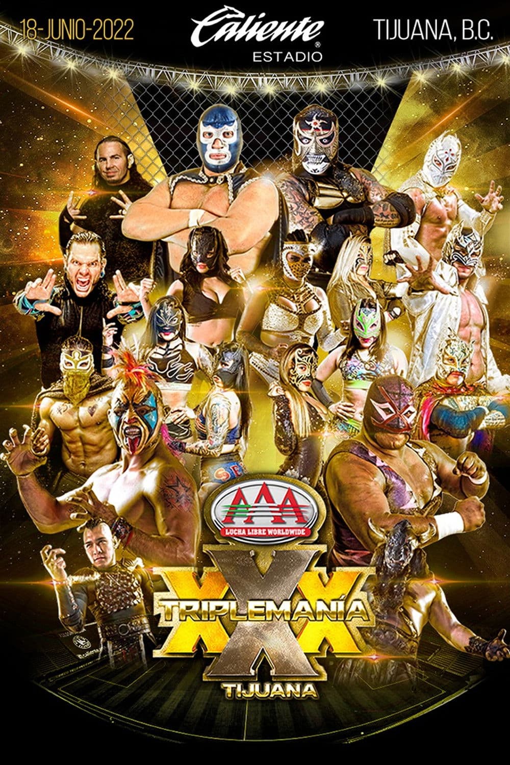 Poster backdrop for AAA Triplemania XXX: Tijuana