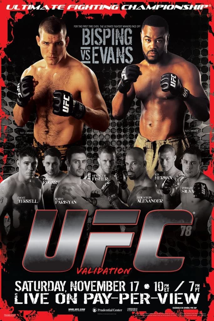Poster backdrop for UFC 78: Validation