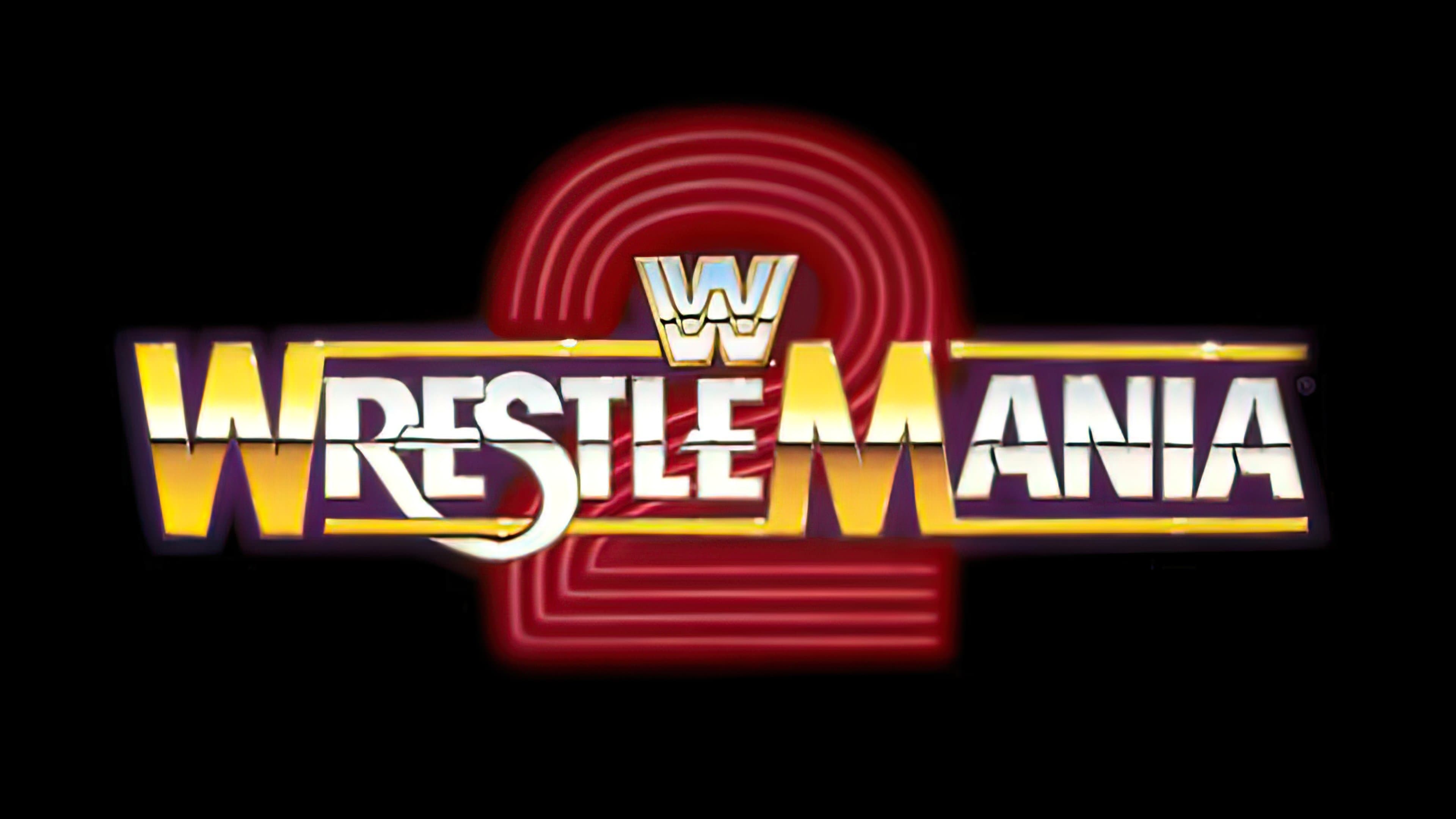 Poster backdrop for WrestleMania II