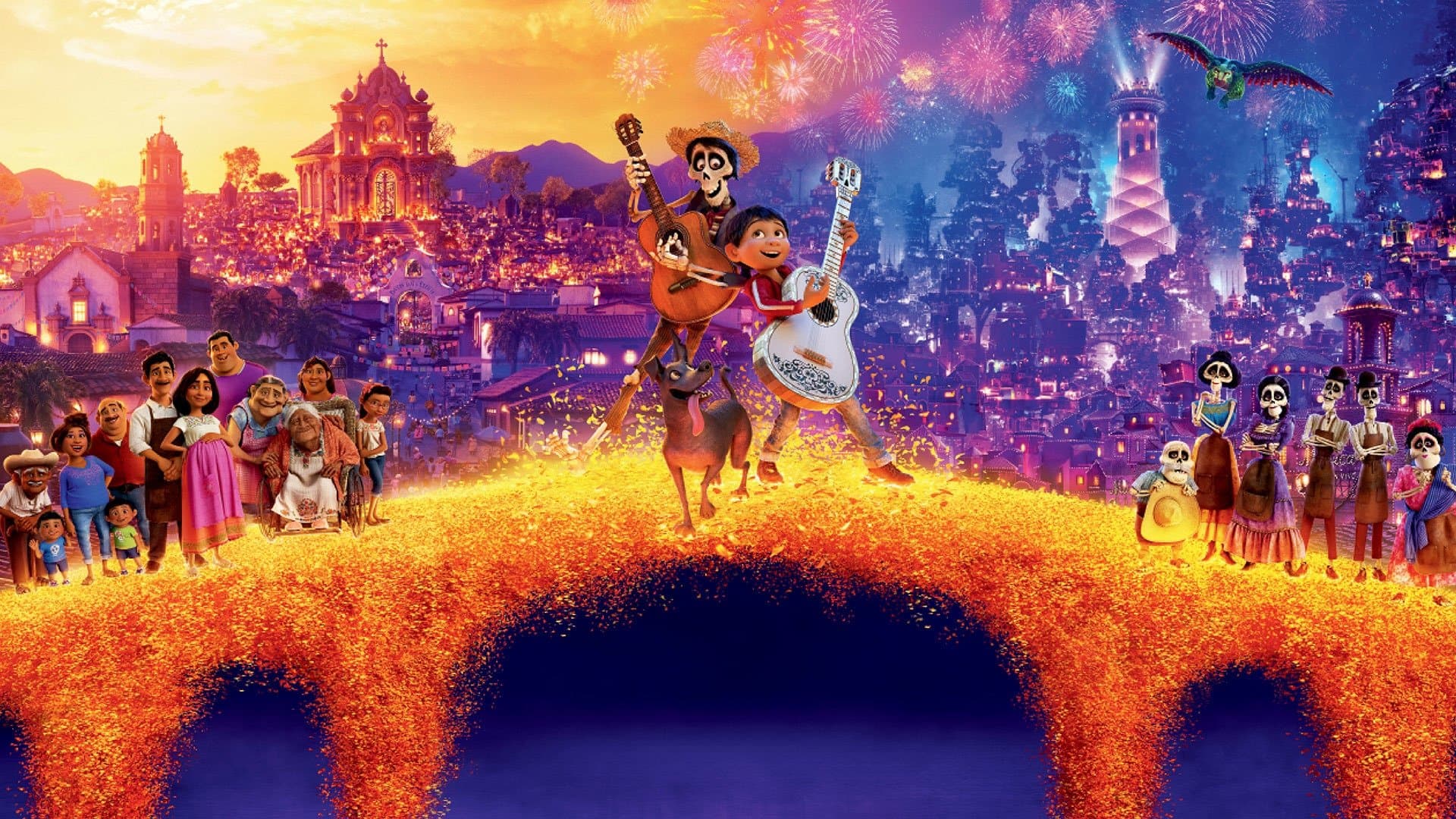 Poster backdrop for Coco