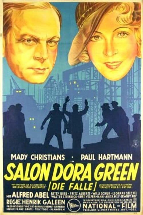 Poster backdrop for Salon Dora Green
