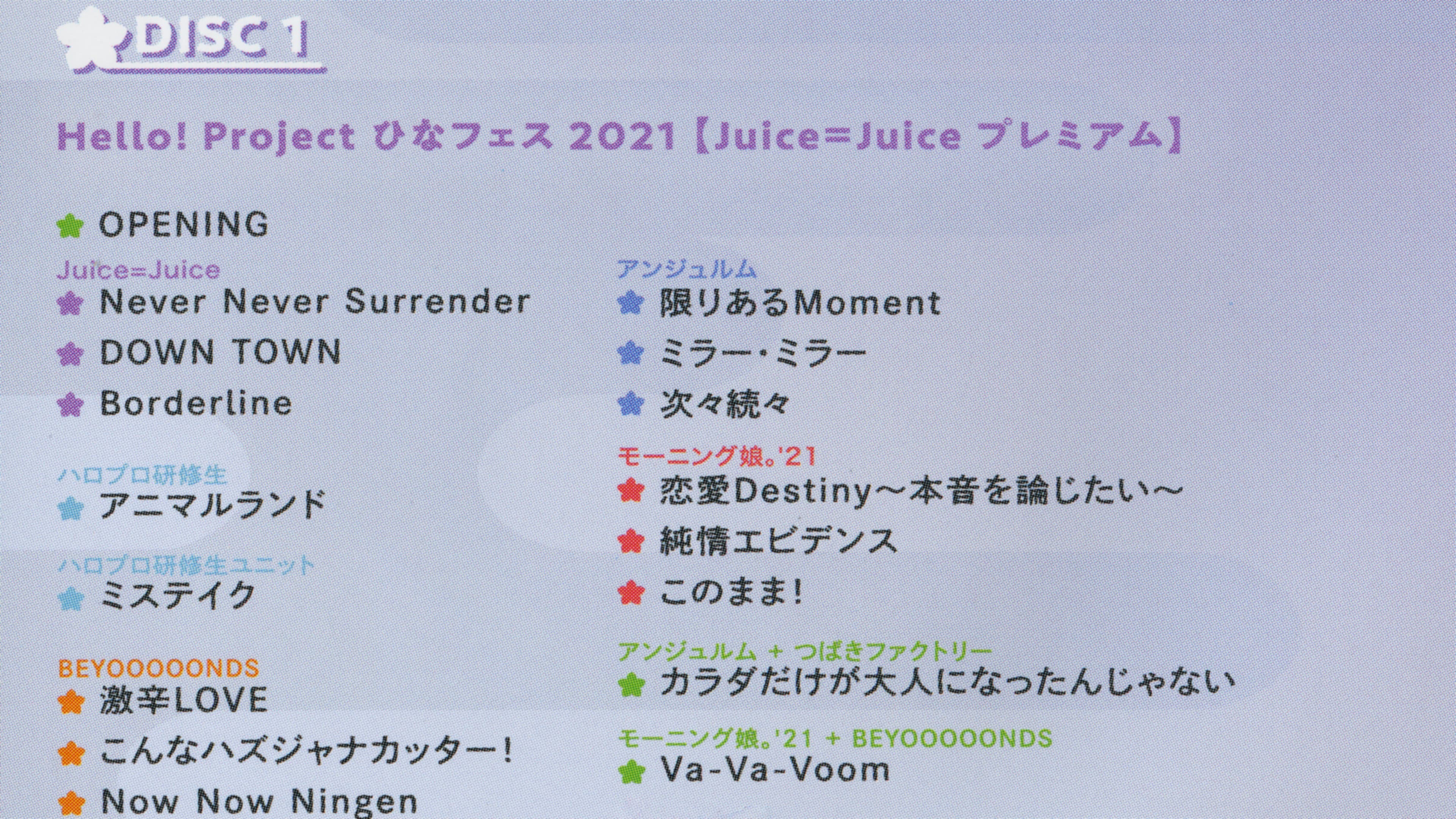 Poster backdrop for Hello! Project 2021 Hina Fes ~Juice=Juice Premium~