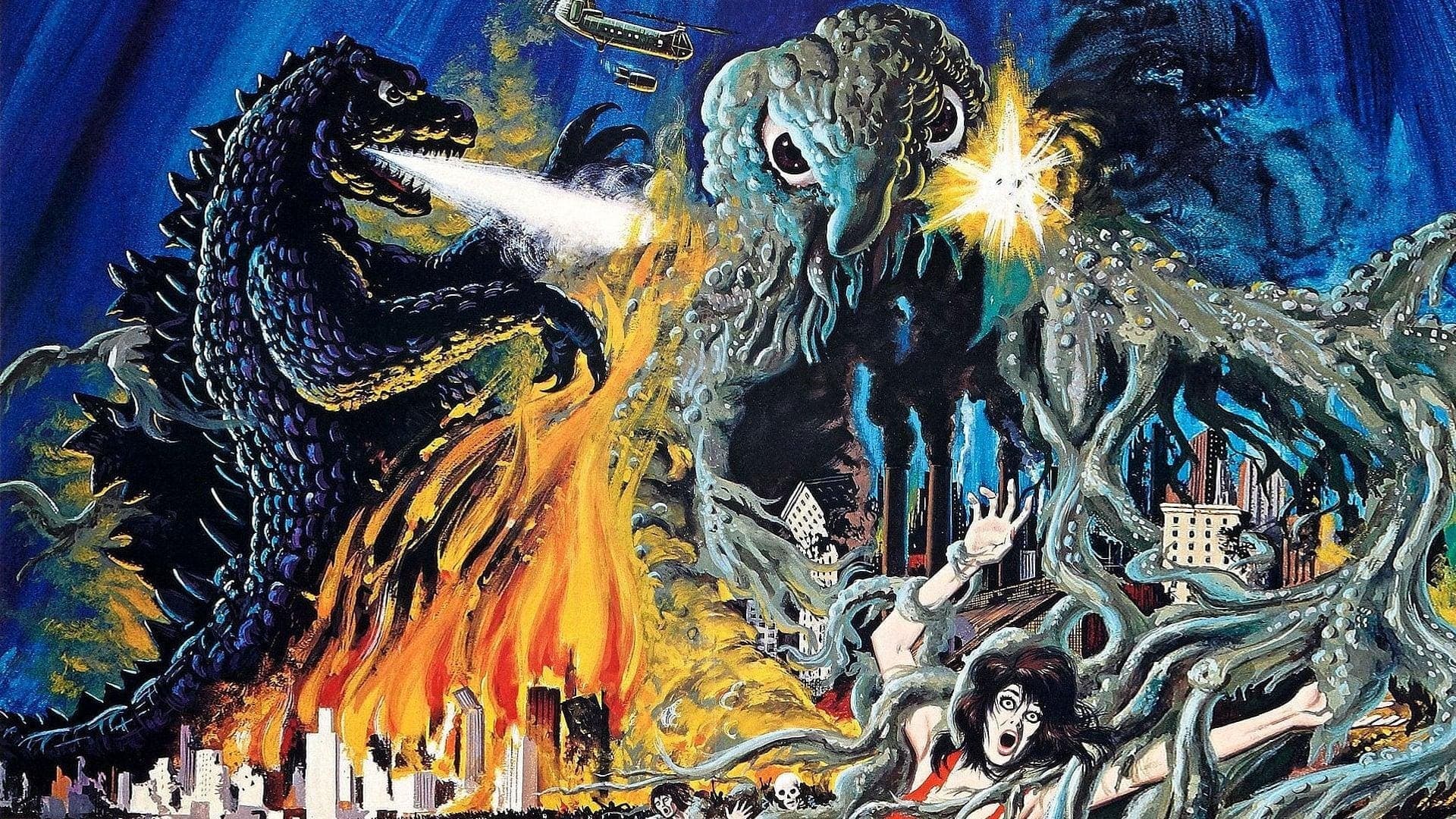 Poster backdrop for Godzilla vs. Hedorah