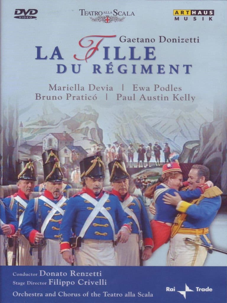 Poster backdrop for La Fille du Régiment