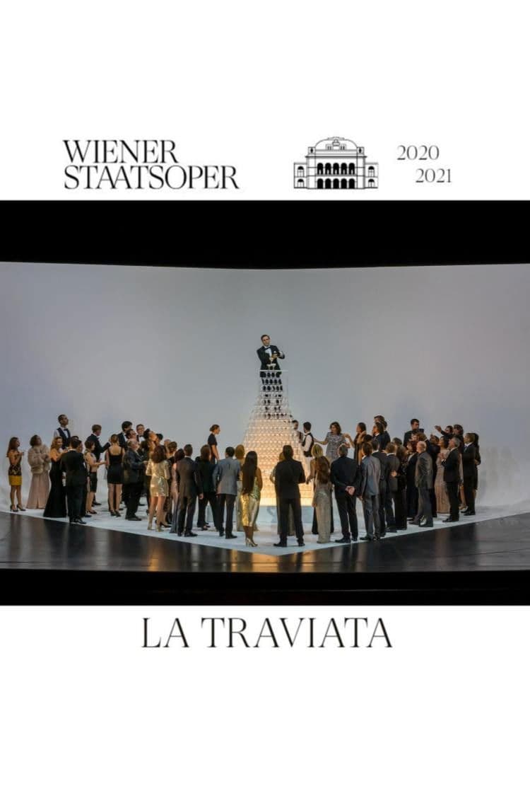 Poster backdrop for "La Traviata" aus der Wiener Staatsoper