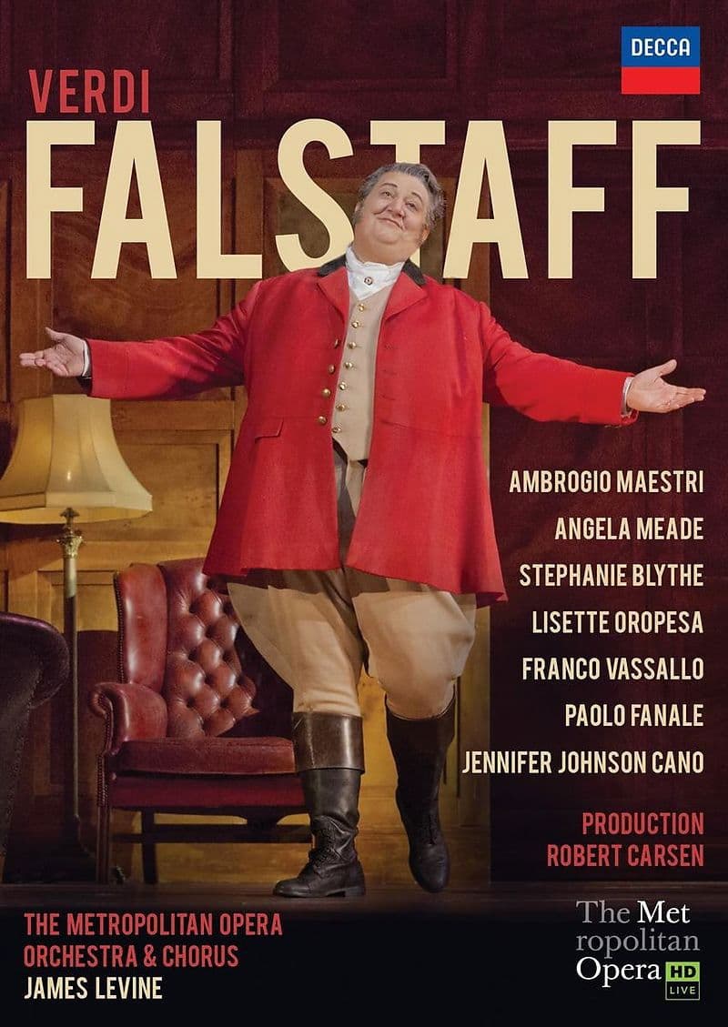 Poster backdrop for Verdi: Falstaff