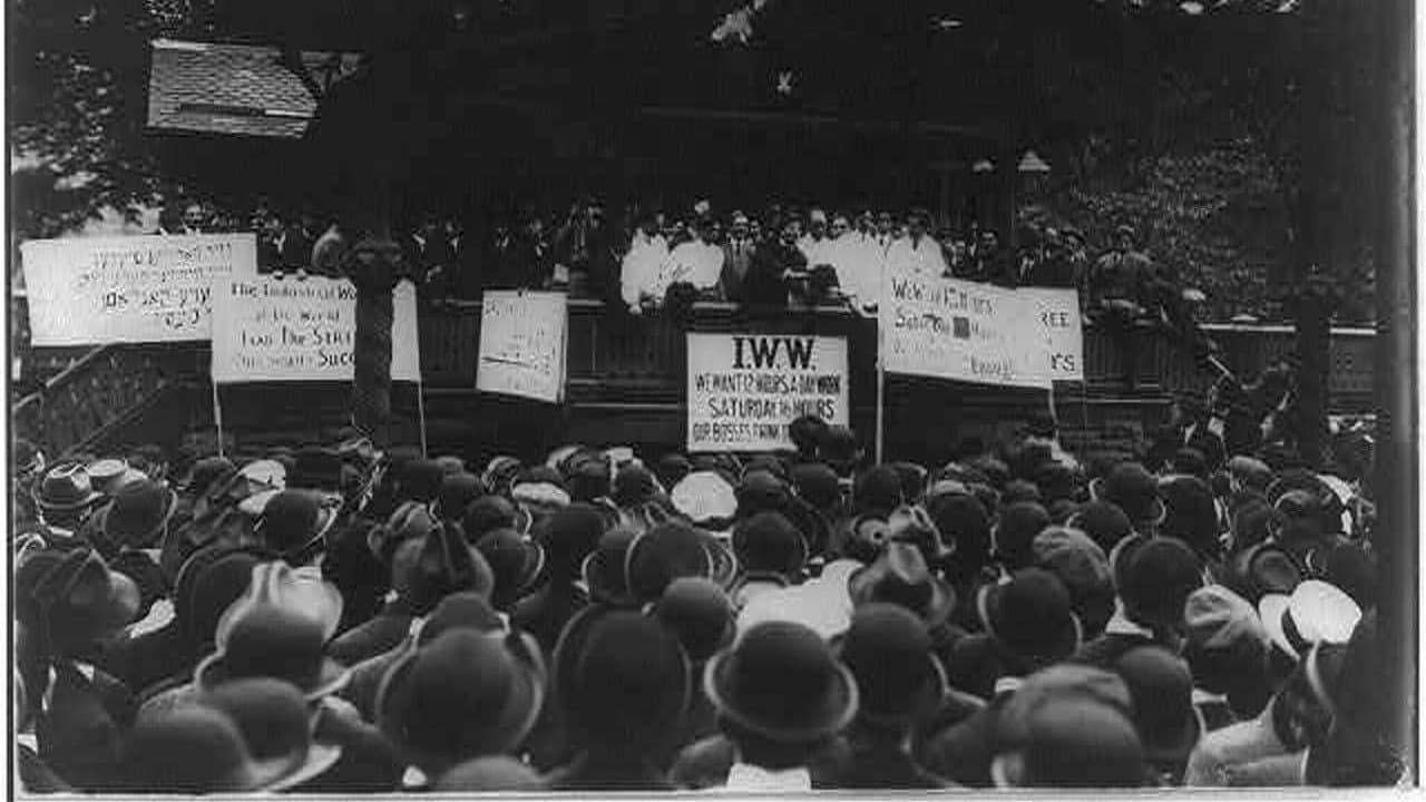 Poster backdrop for The Wobblies