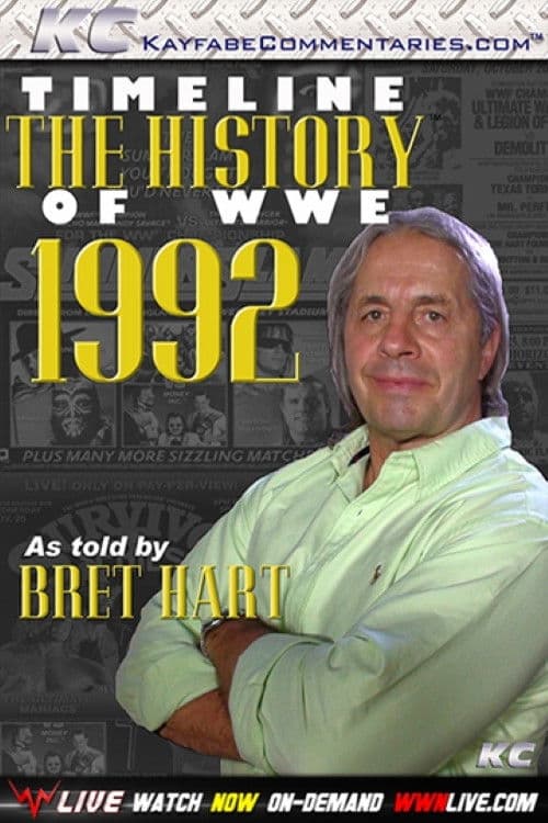 Poster backdrop for Timeline: The History of WWE – 1992 – As Told By Bret Hart