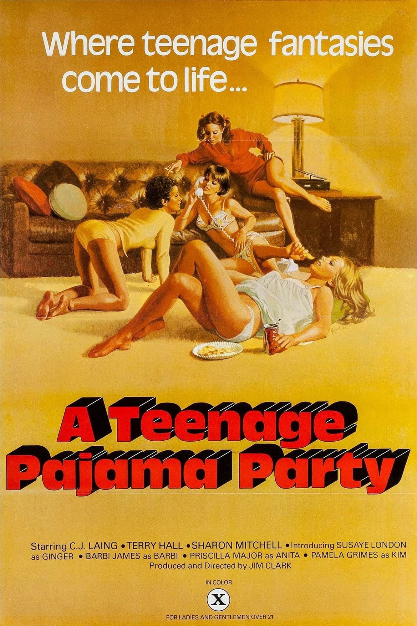 Poster backdrop for Teenage Pajama Party