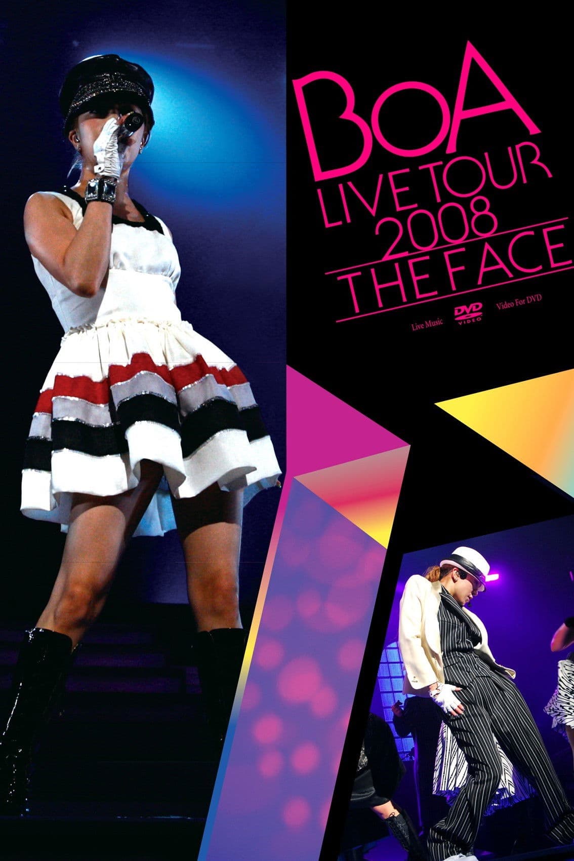 Poster backdrop for BoA LIVE TOUR 2008 -THE FACE-