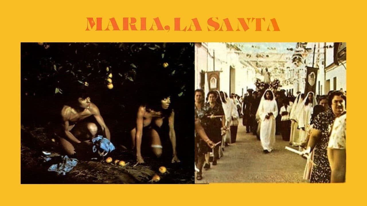 Poster backdrop for María, la santa