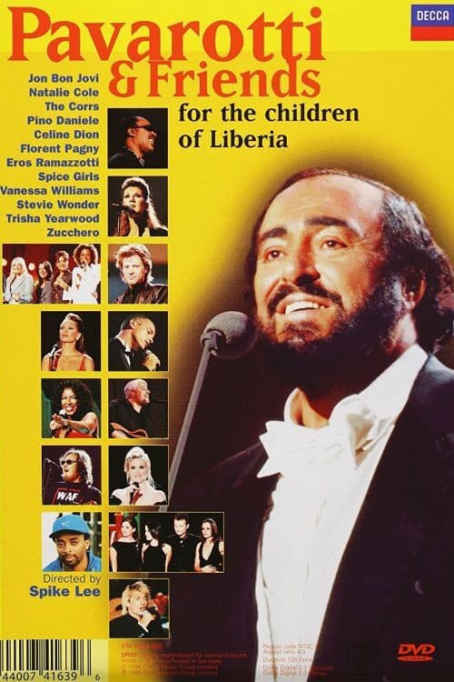 Poster backdrop for Pavarotti & Friends - For the Children of Liberia