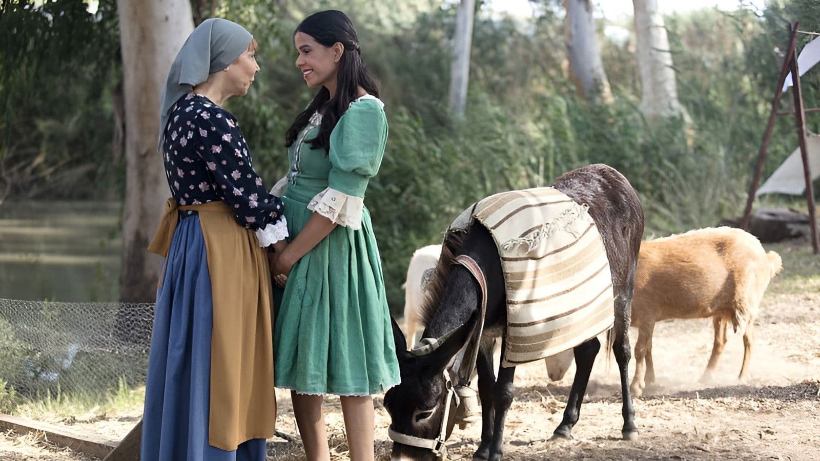 Poster backdrop for Hanna's shabbath dress