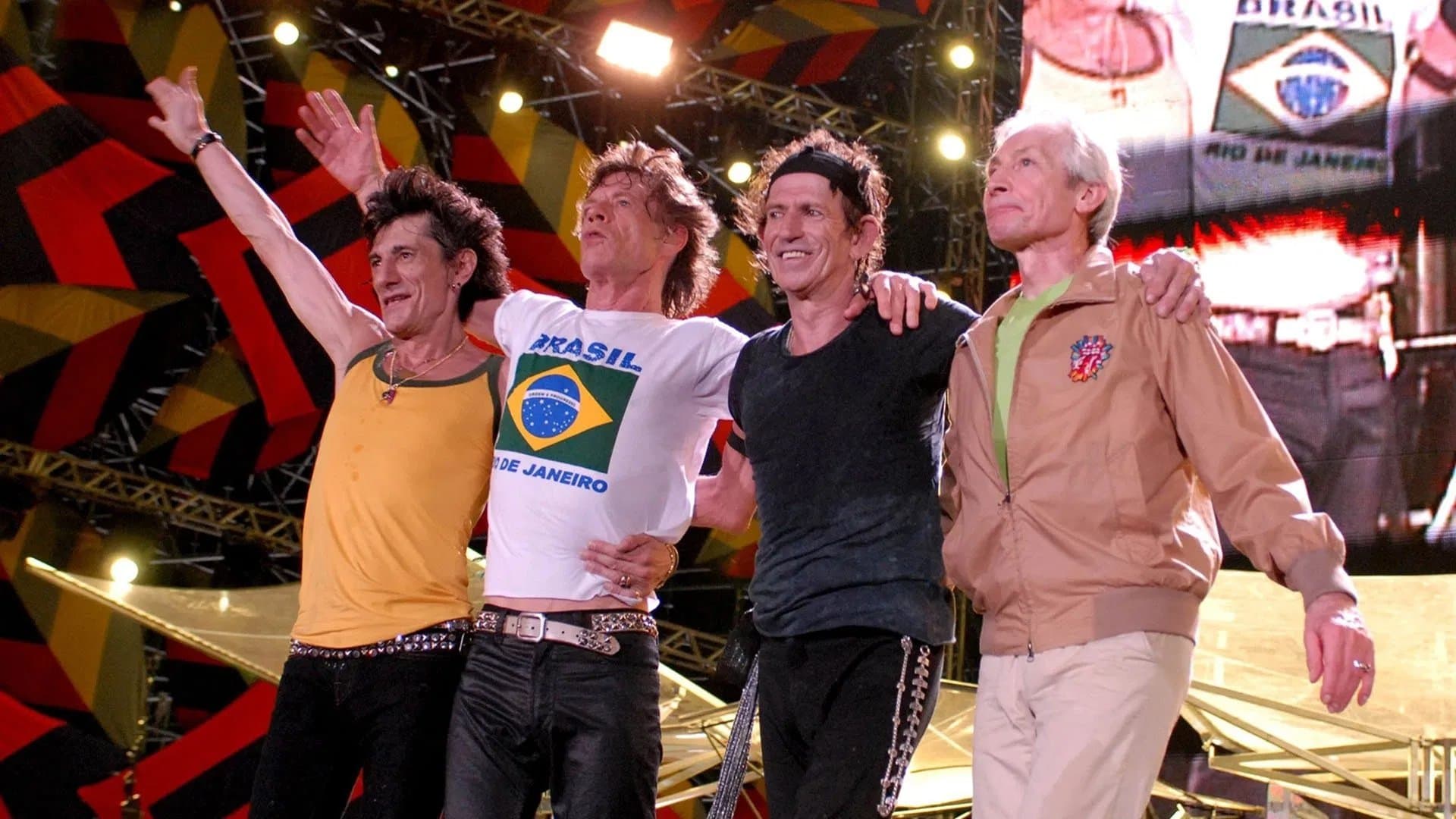 Poster backdrop for The Rolling Stones - The Biggest Bang: Copacabana Beach, Rio de Janeiro