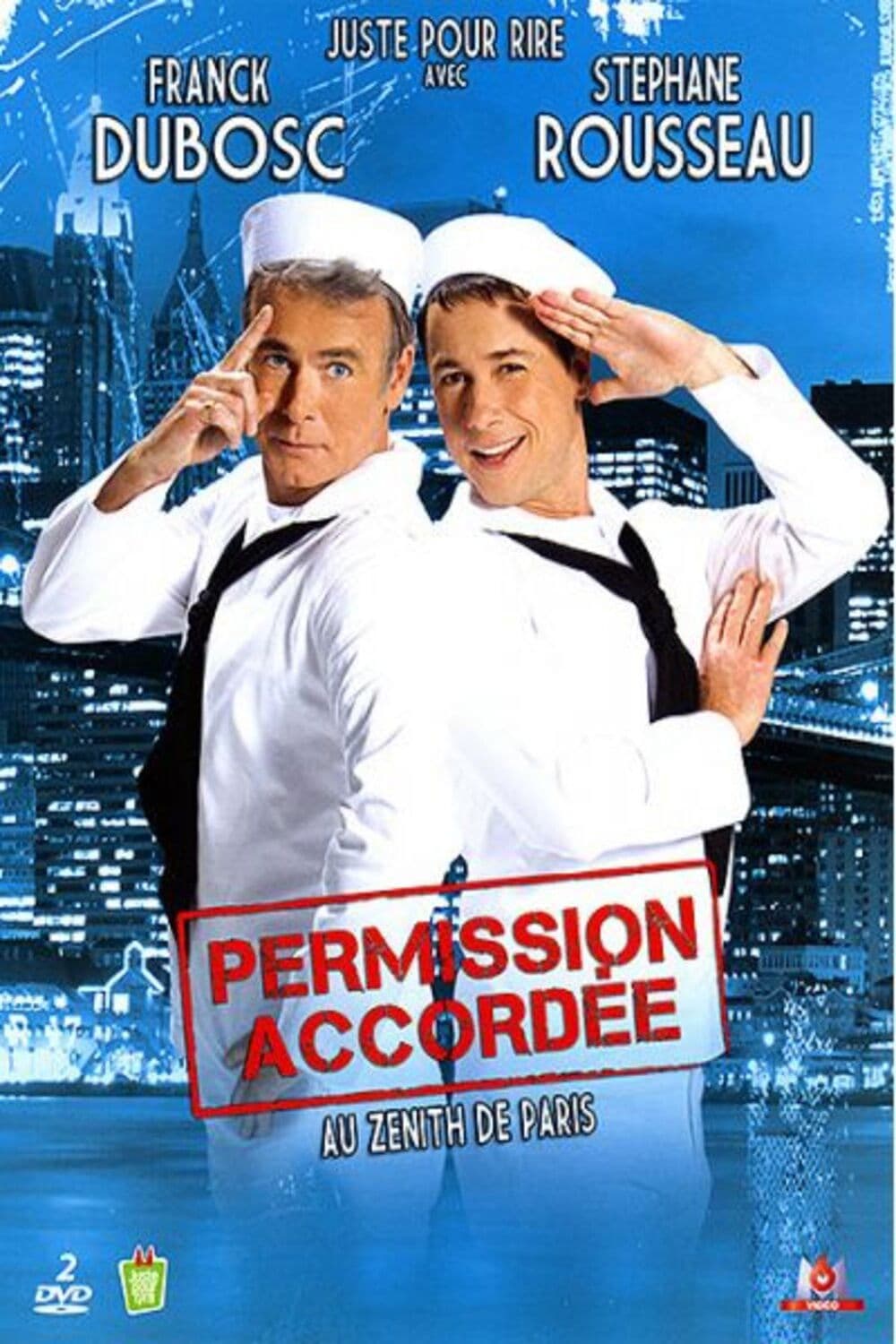 Poster backdrop for Franck Dubosc et Stéphane Rousseau - Permission accordée