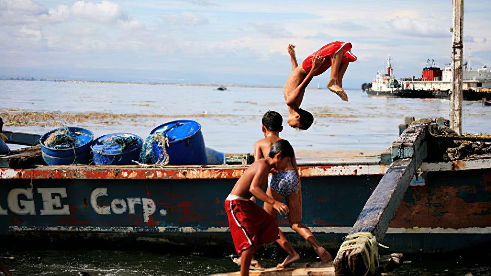 Poster backdrop for Baseco Bakal Boys