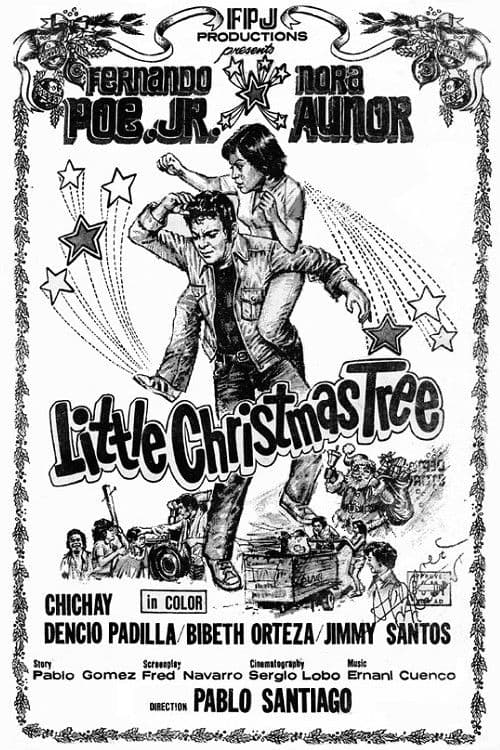 Poster backdrop for Little Christmas Tree