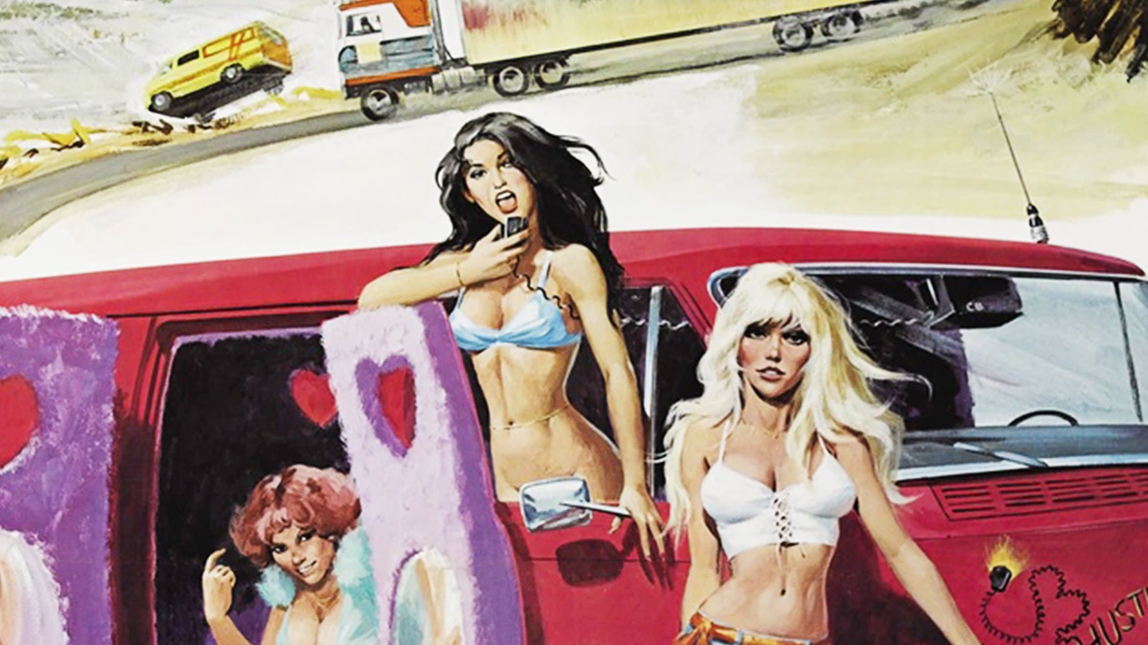 Poster backdrop for C.B. Hustlers