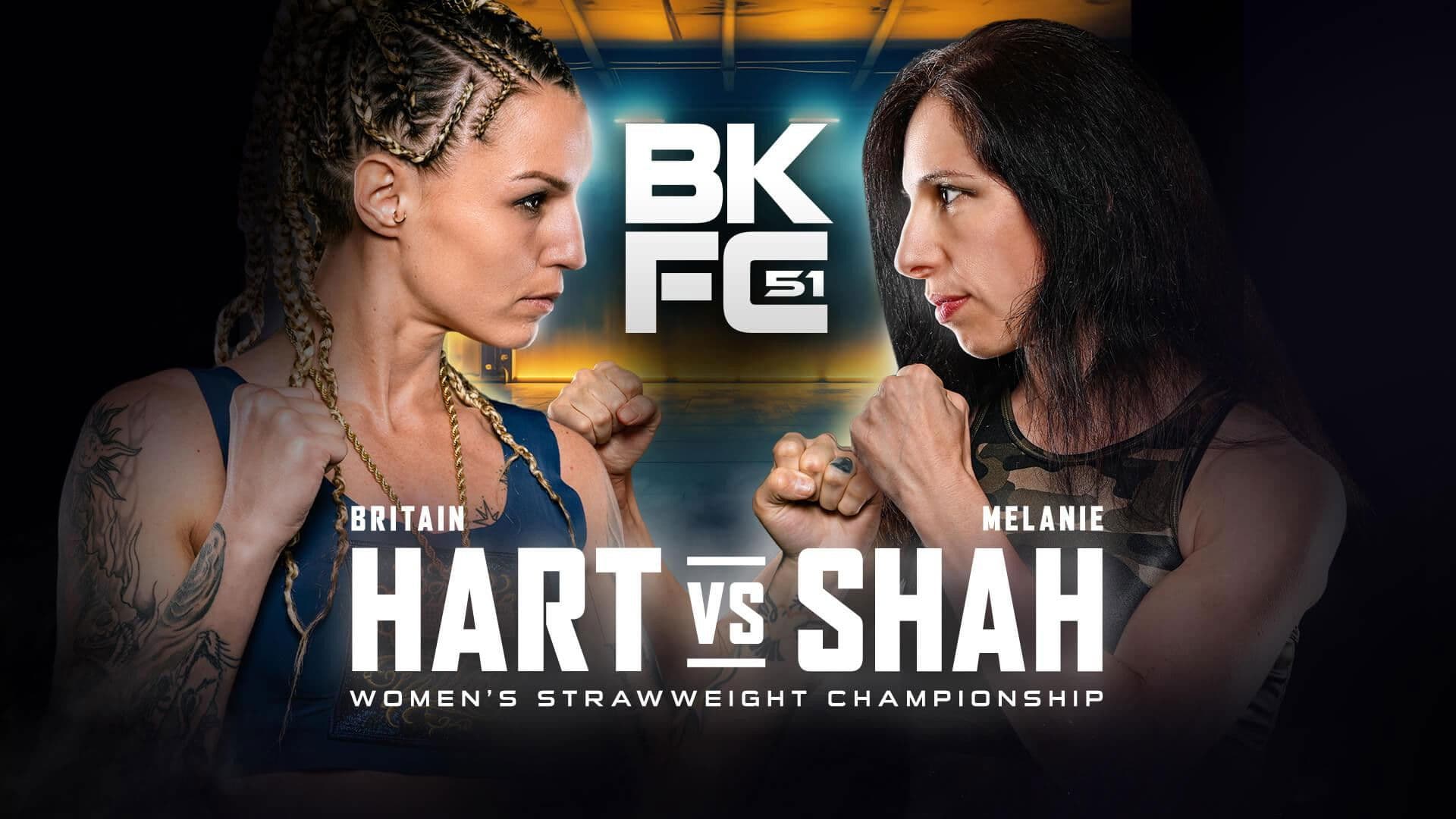 Poster backdrop for BKFC 51: Hart vs. Shah