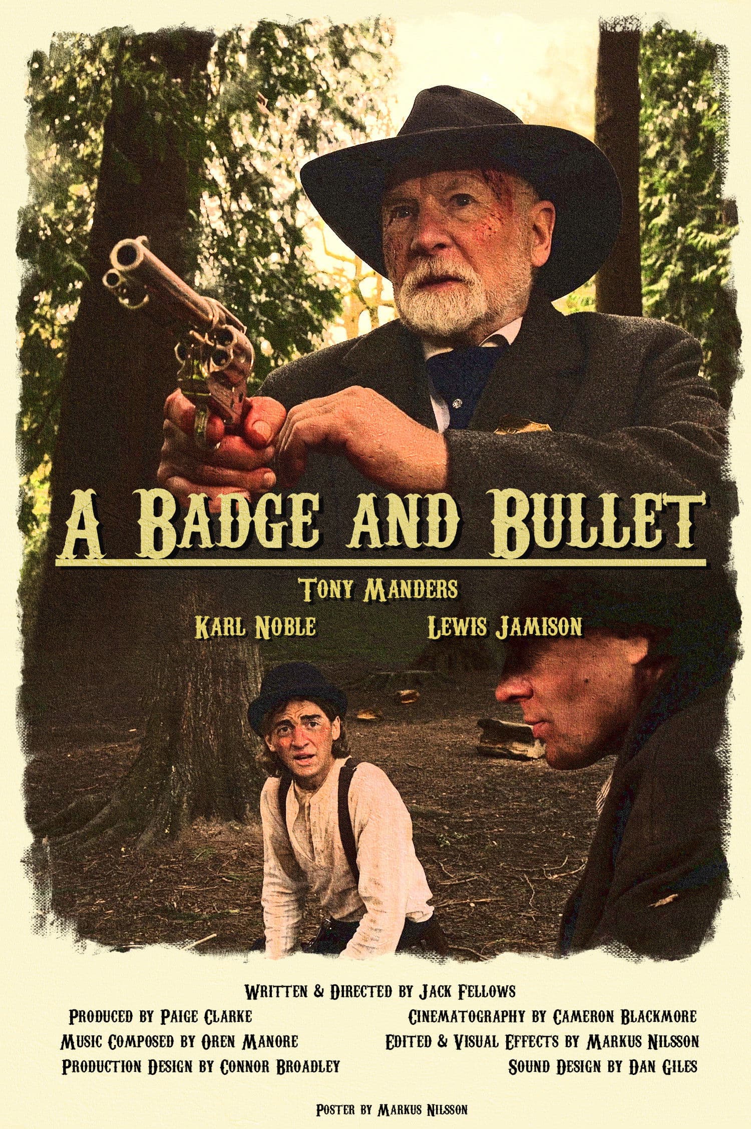 Poster backdrop for A Badge and Bullet