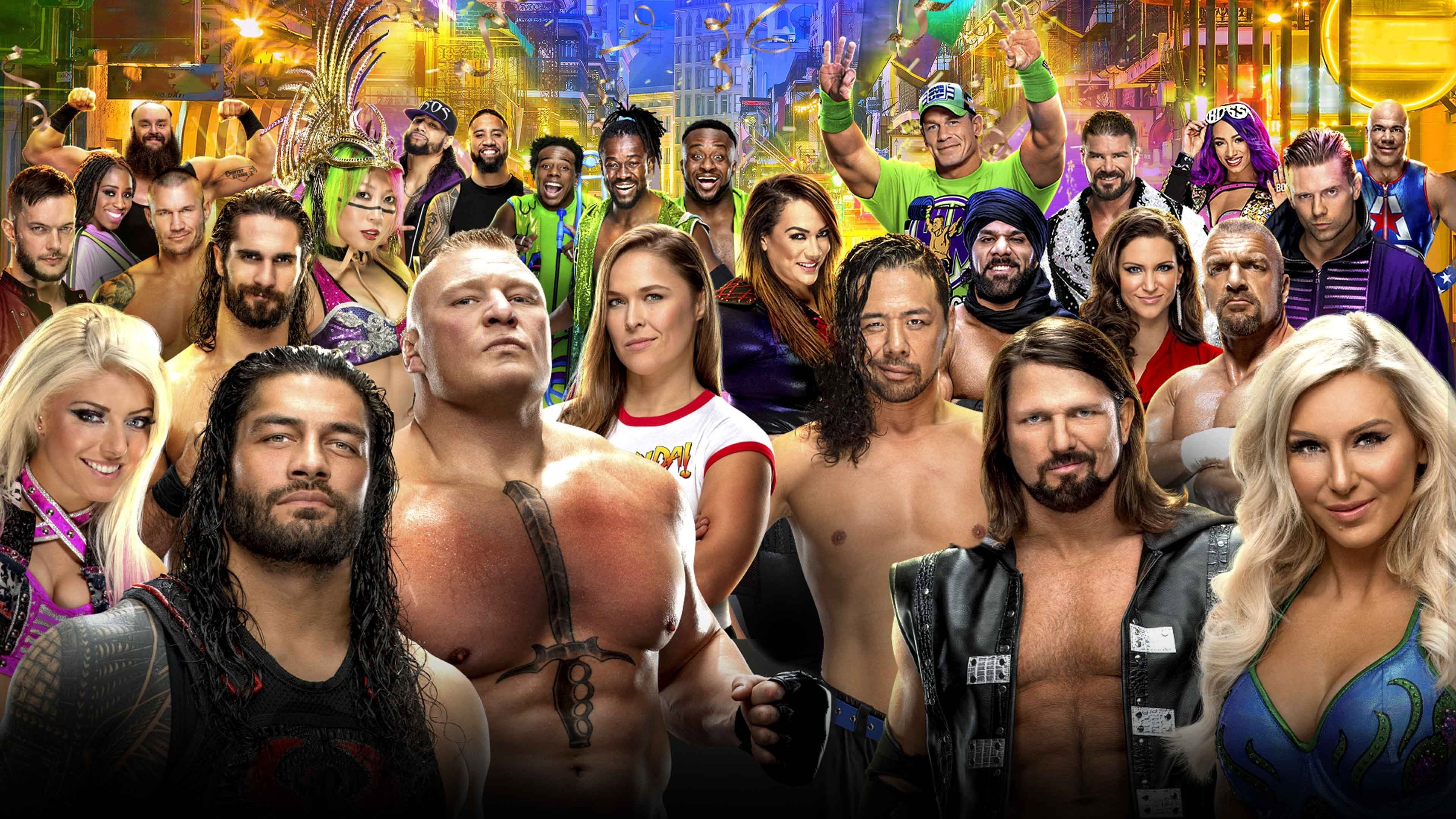 Poster backdrop for WWE WrestleMania 34