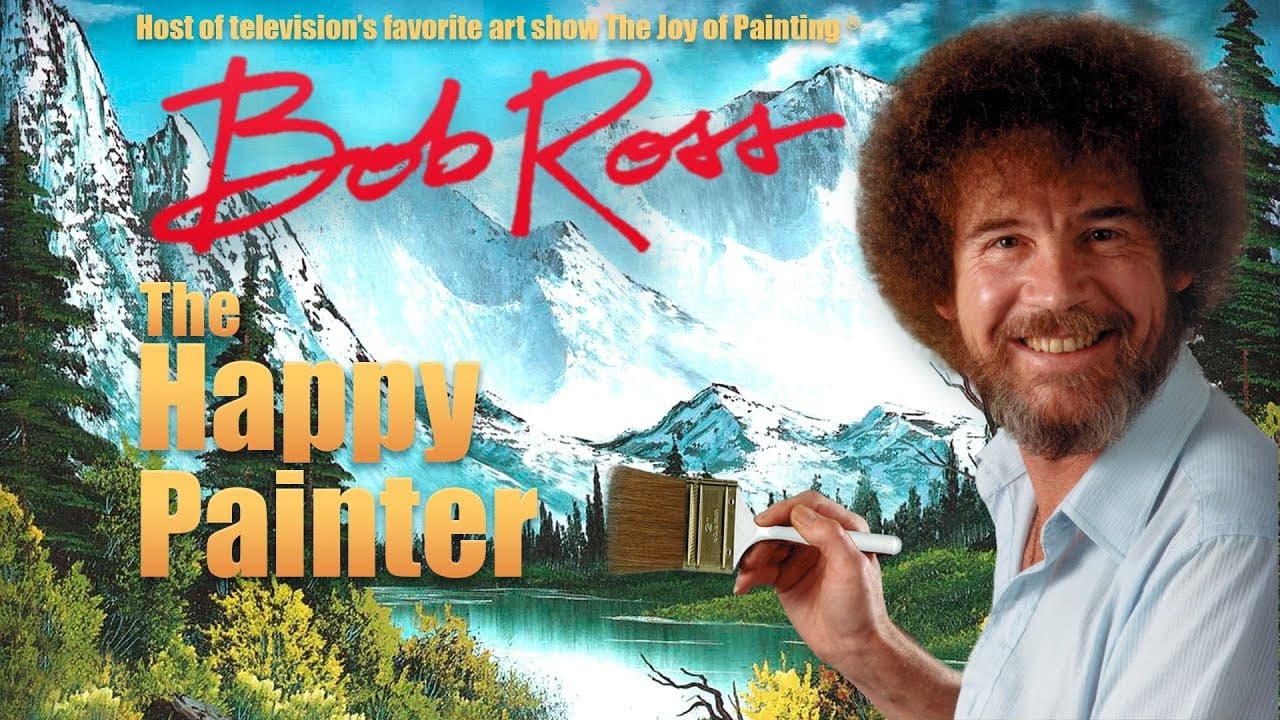 Poster backdrop for Bob Ross: The Happy Painter