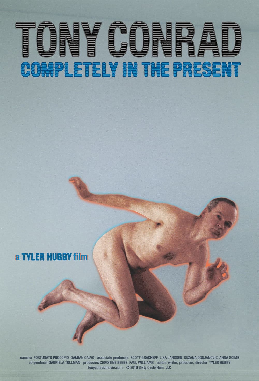 Poster backdrop for Tony Conrad: Completely in the Present