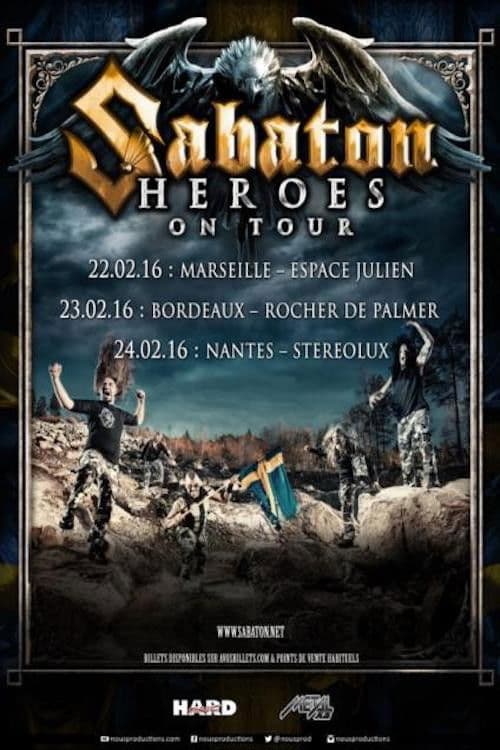 Poster backdrop for Sabaton: France, Nantes 2016