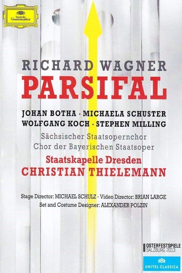 Poster backdrop for Parsifal live at the Salzburg Easter Festival