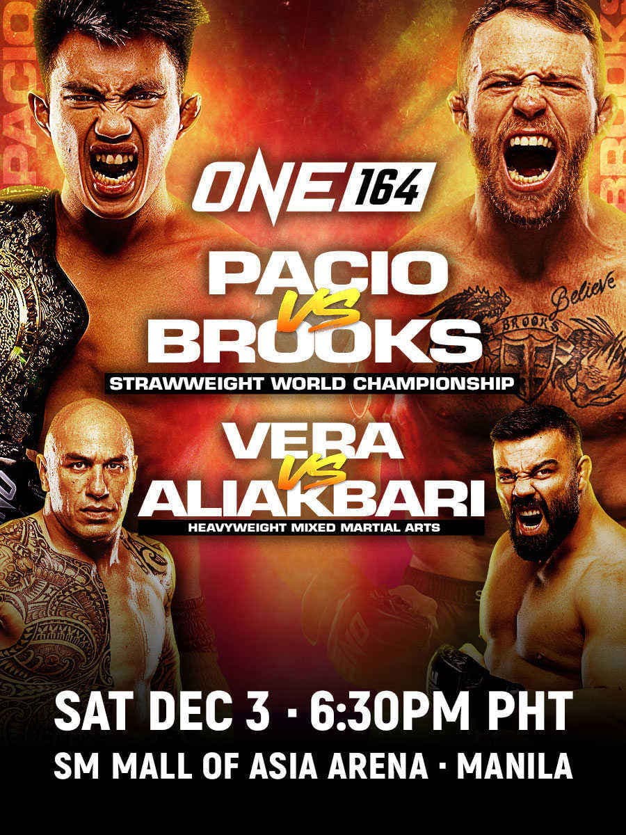 Poster backdrop for ONE 164: Pacio vs. Brooks