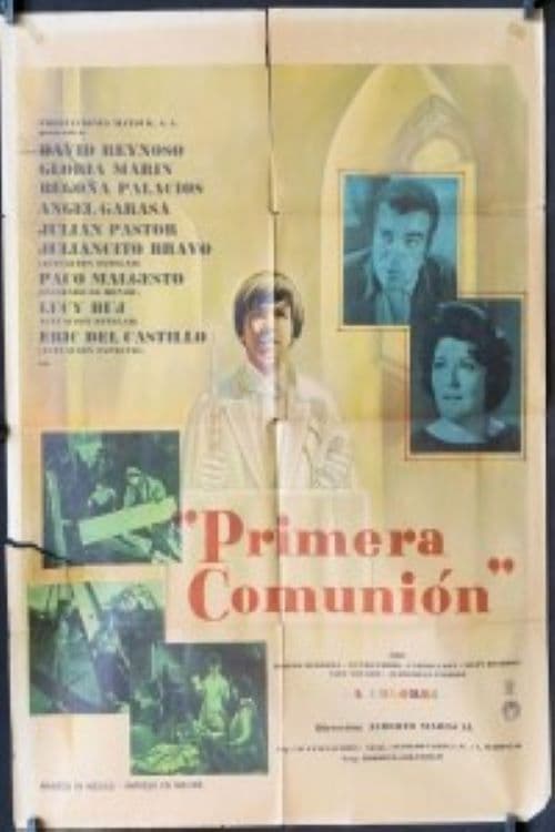 Poster backdrop for Primera Comunión