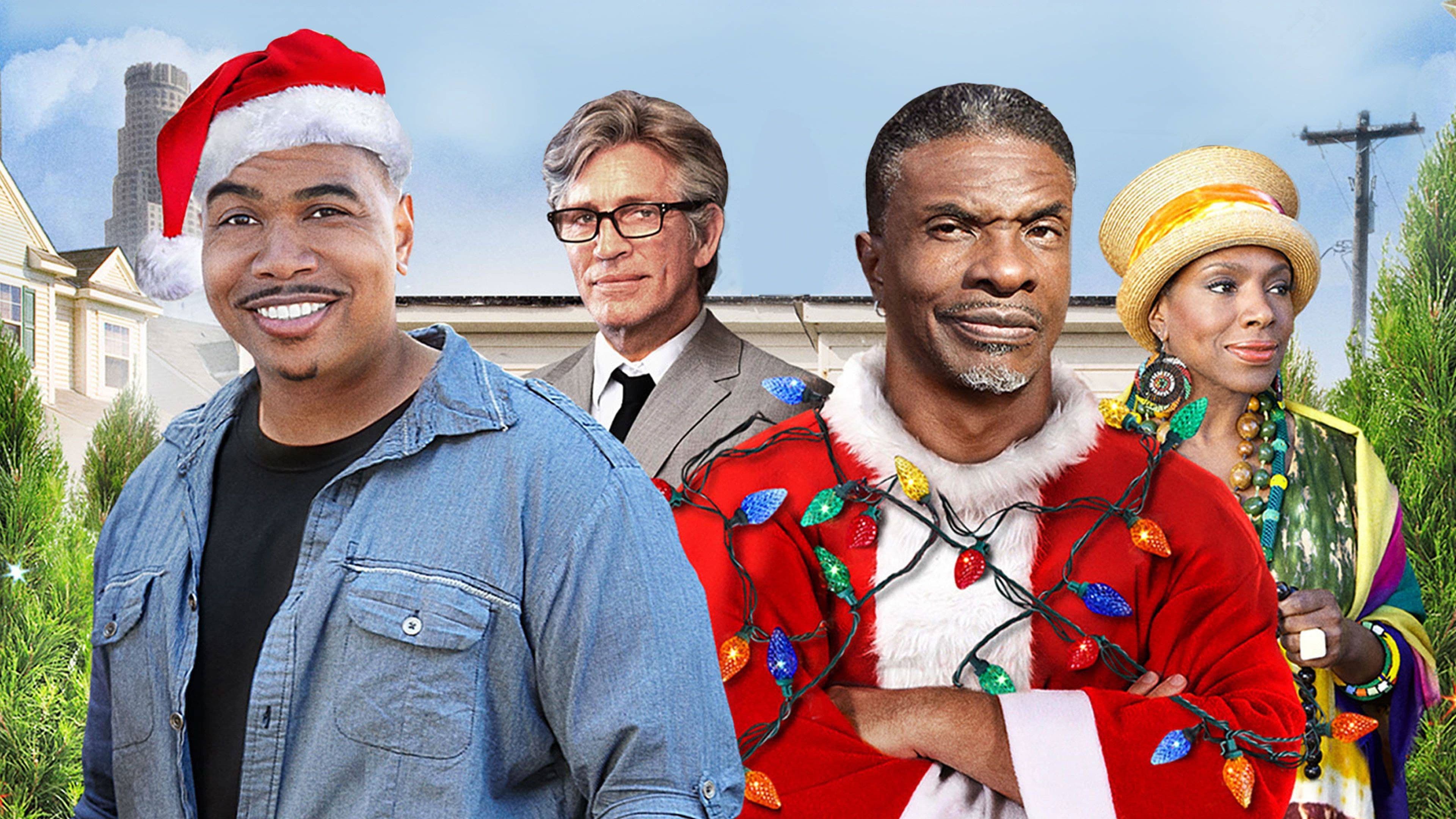 Poster backdrop for Christmas in Compton