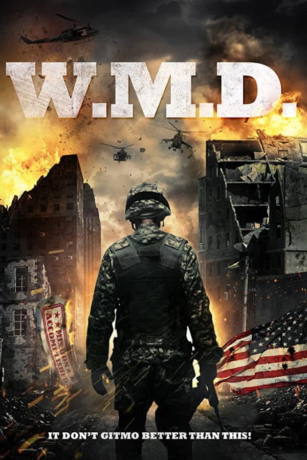 Poster backdrop for W.M.D.