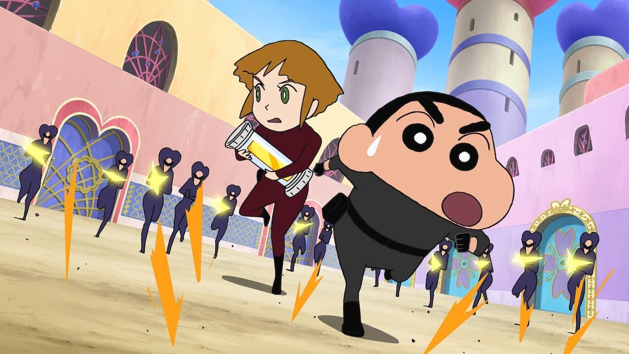 Poster backdrop for Crayon Shin-chan: Fierceness That Invites Storm! Operation Golden Spy