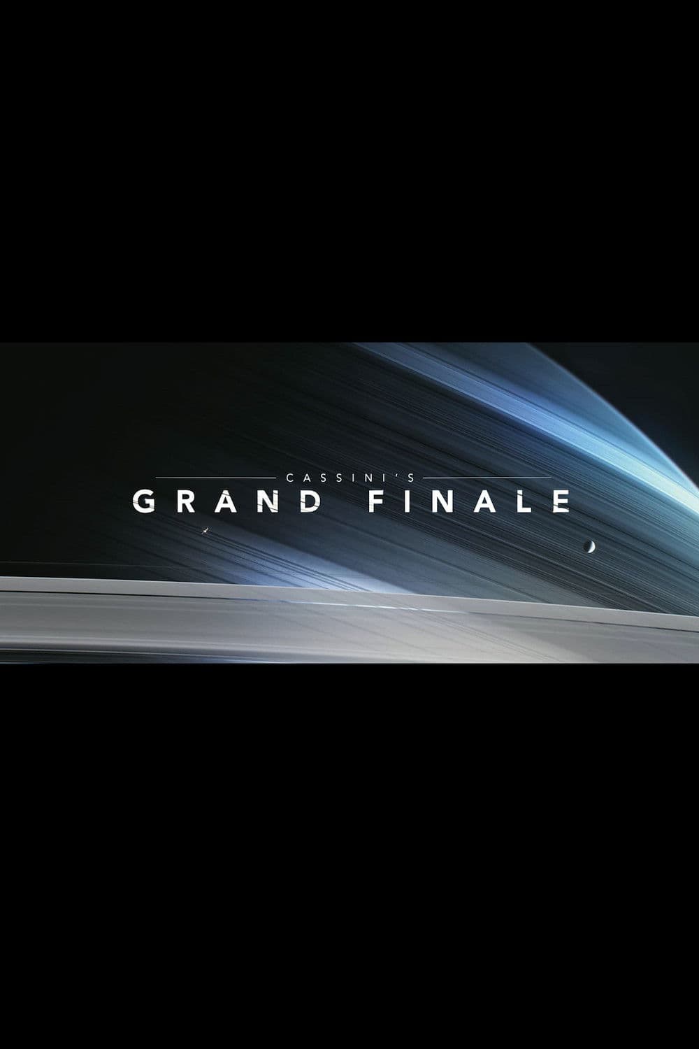 Poster backdrop for Cassini's Grand Finale