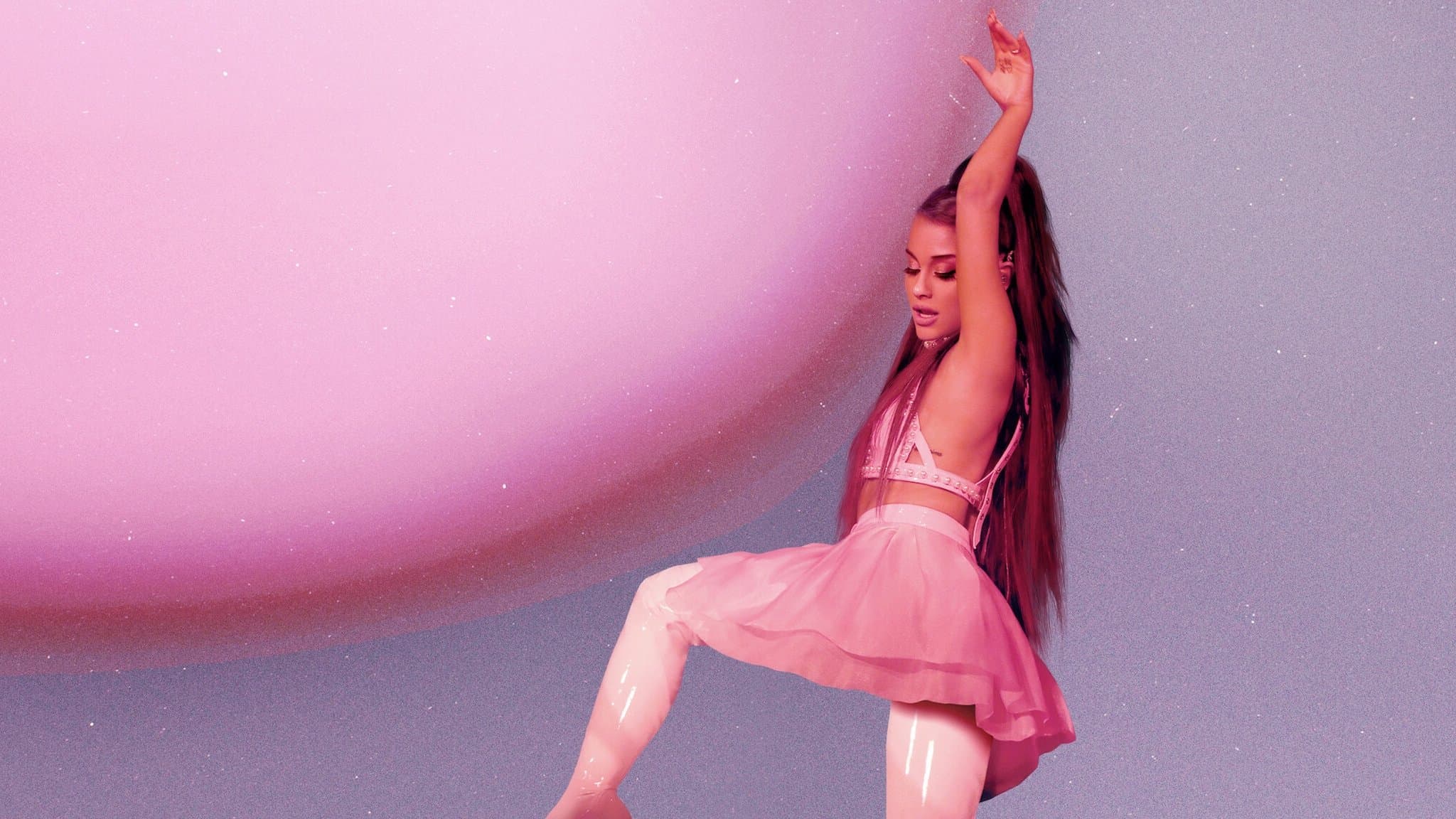 Poster backdrop for ariana grande: excuse me, i love you