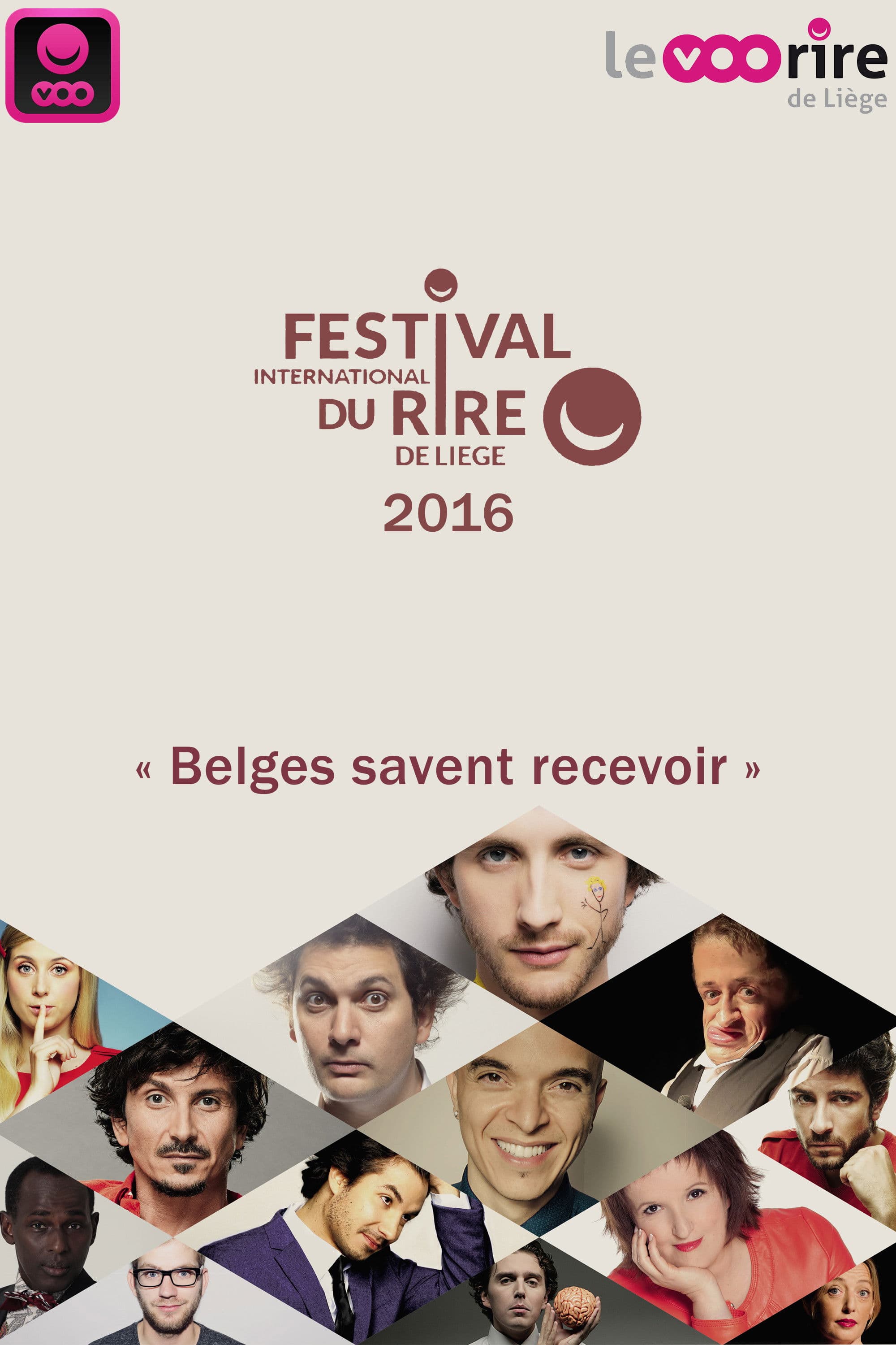 Poster backdrop for Festival International du Rire de Liège 2016