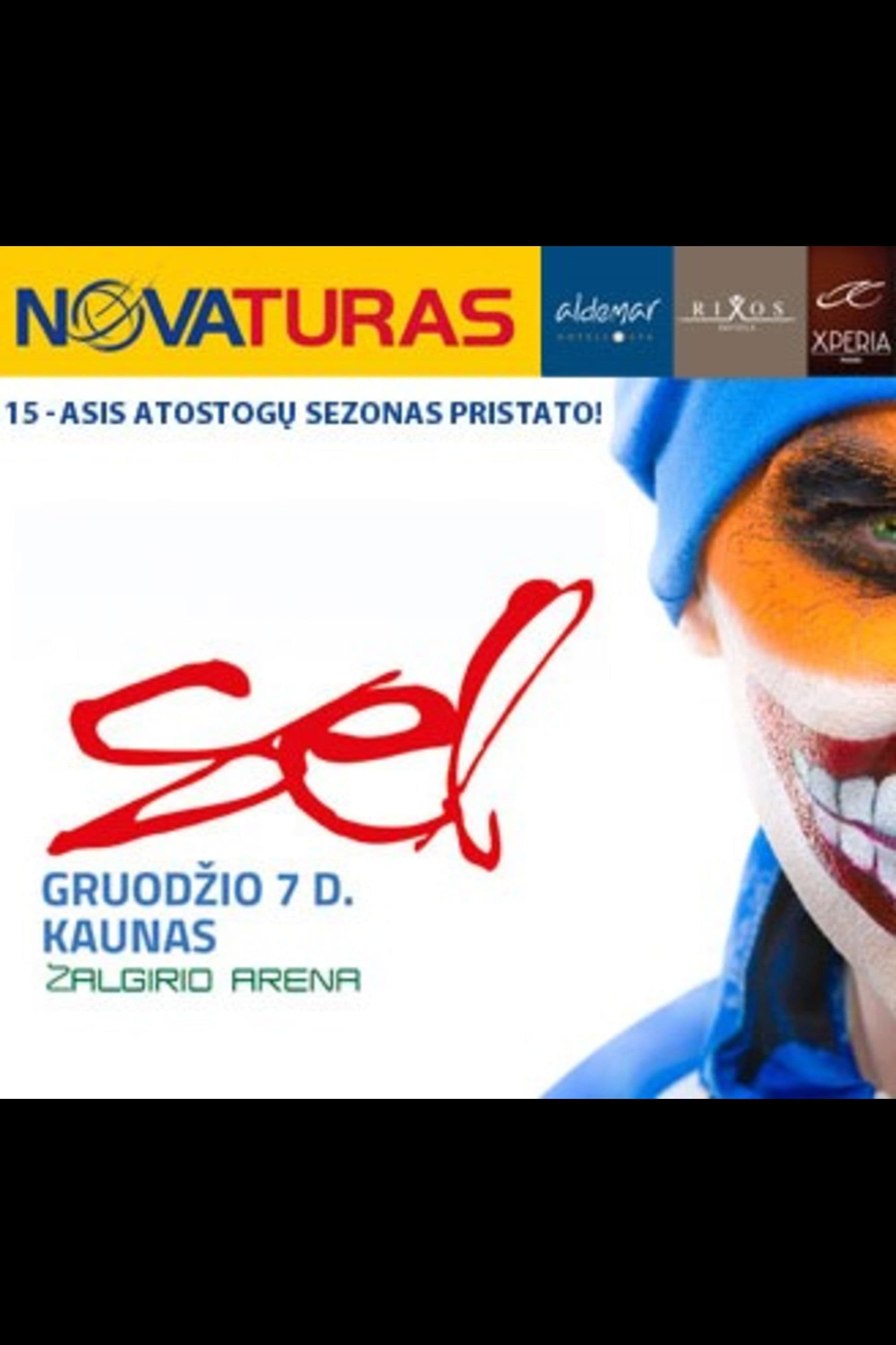 Poster backdrop for NOVATURO 15-asis atostogų sezonas pristato – SEL