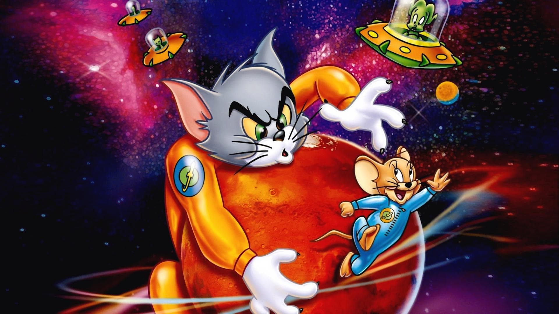 Poster backdrop for Tom and Jerry Blast Off to Mars!