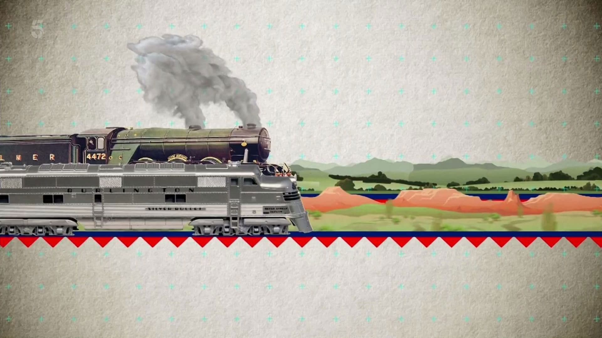 Poster backdrop for Ian Hislop's Trains That Changed the World