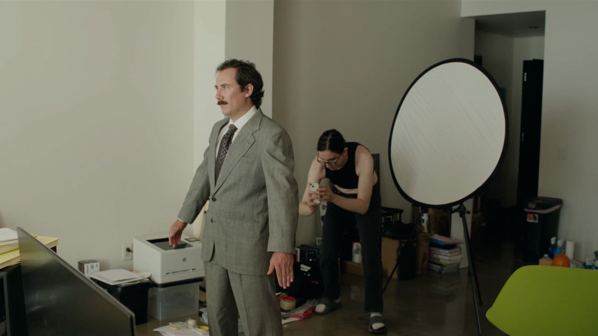 Poster backdrop for behind the scenes