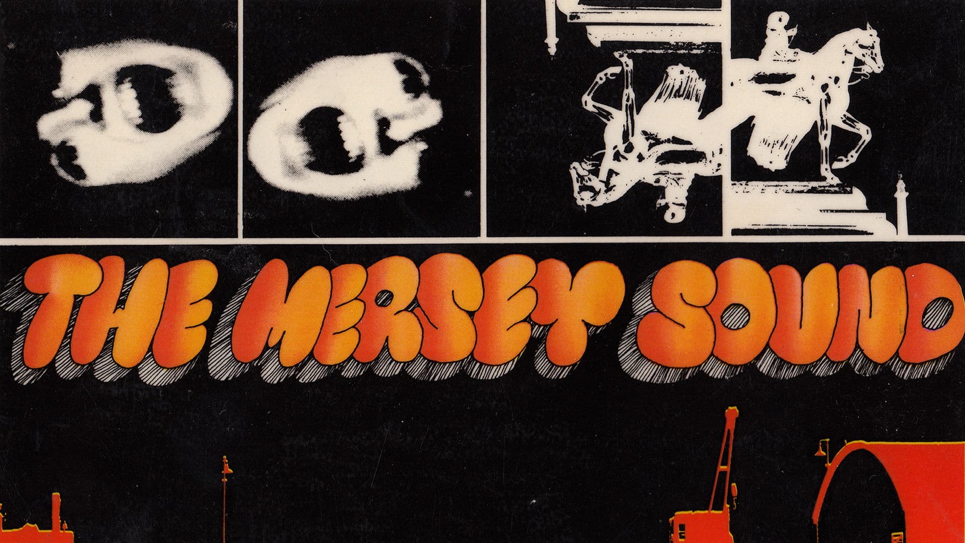 Poster backdrop for Sex, Chips & Poetry: 50 Years of the Mersey Sound